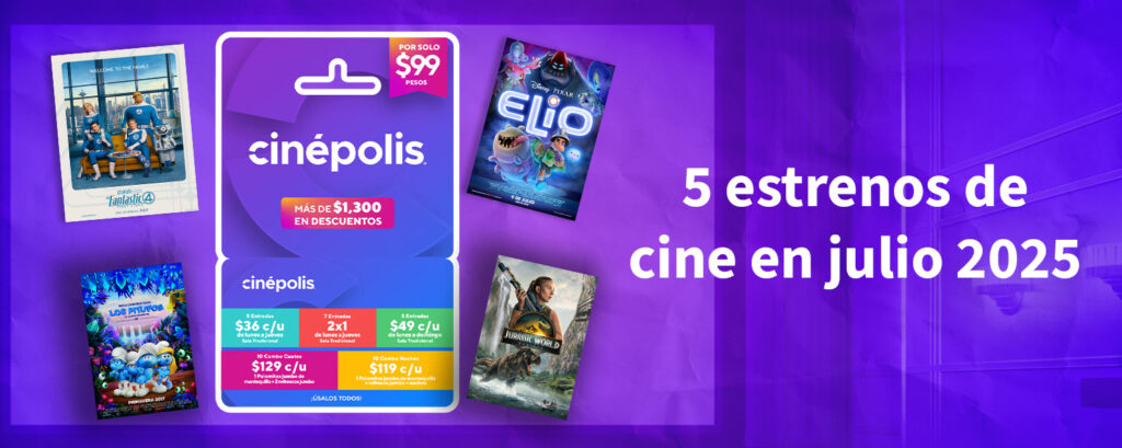 5 estrenos de cine imperdibles en julio 2025 que no te puedes perder